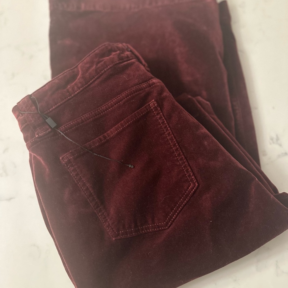 Joe's Jeans Deep Red Wide Leg Pants